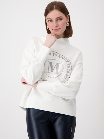 monari Sweatshirt in Wit: voorkant