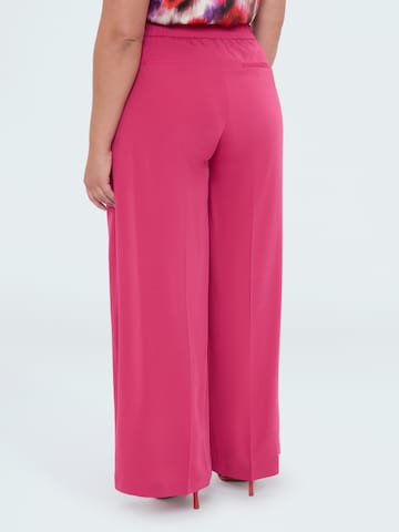 Wide leg Pantaloni di Fiorella Rubino in rosa