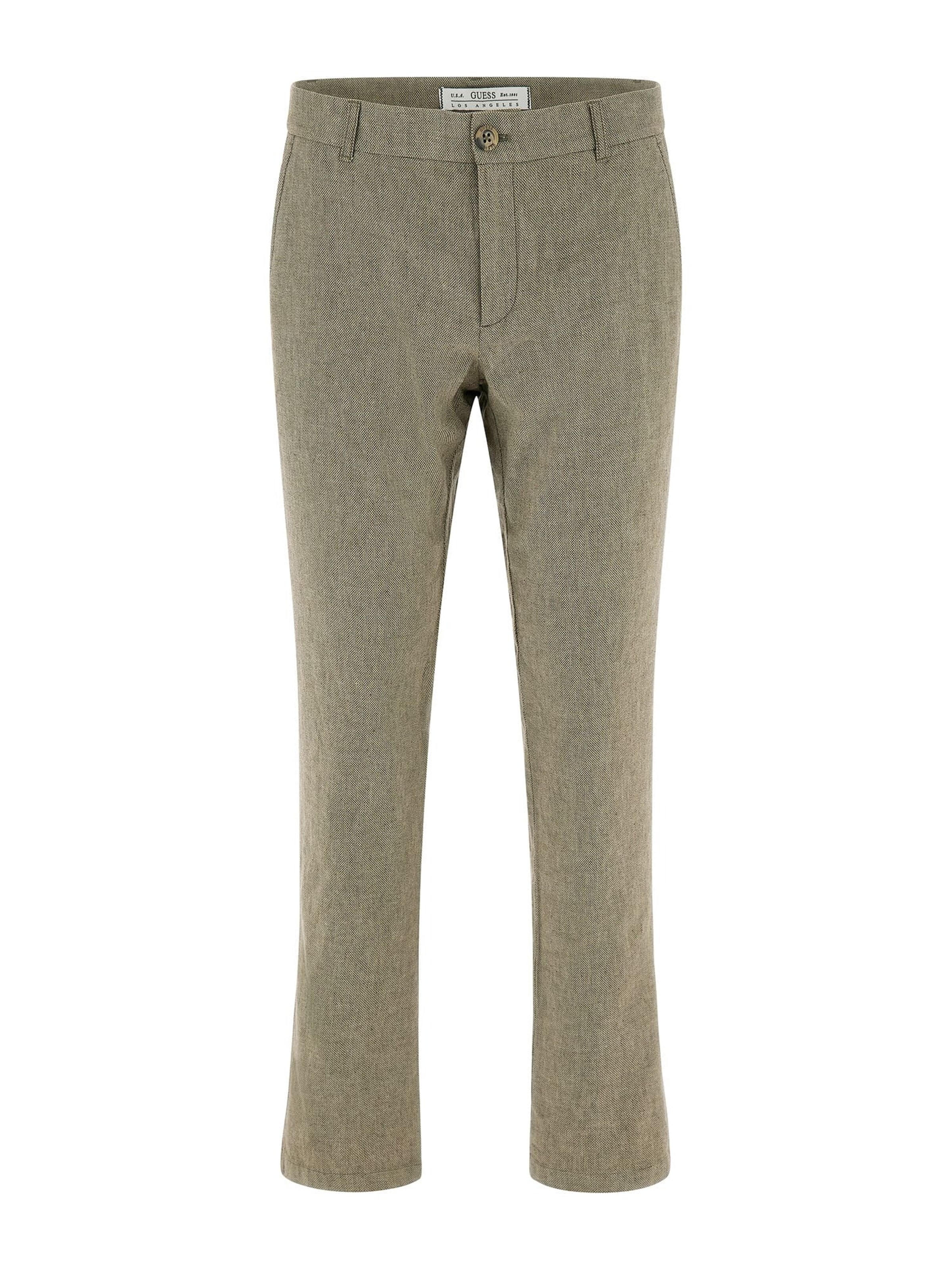 GUESS Slimfit Hose 'Myron Dressy' in Grün: Vorderseite