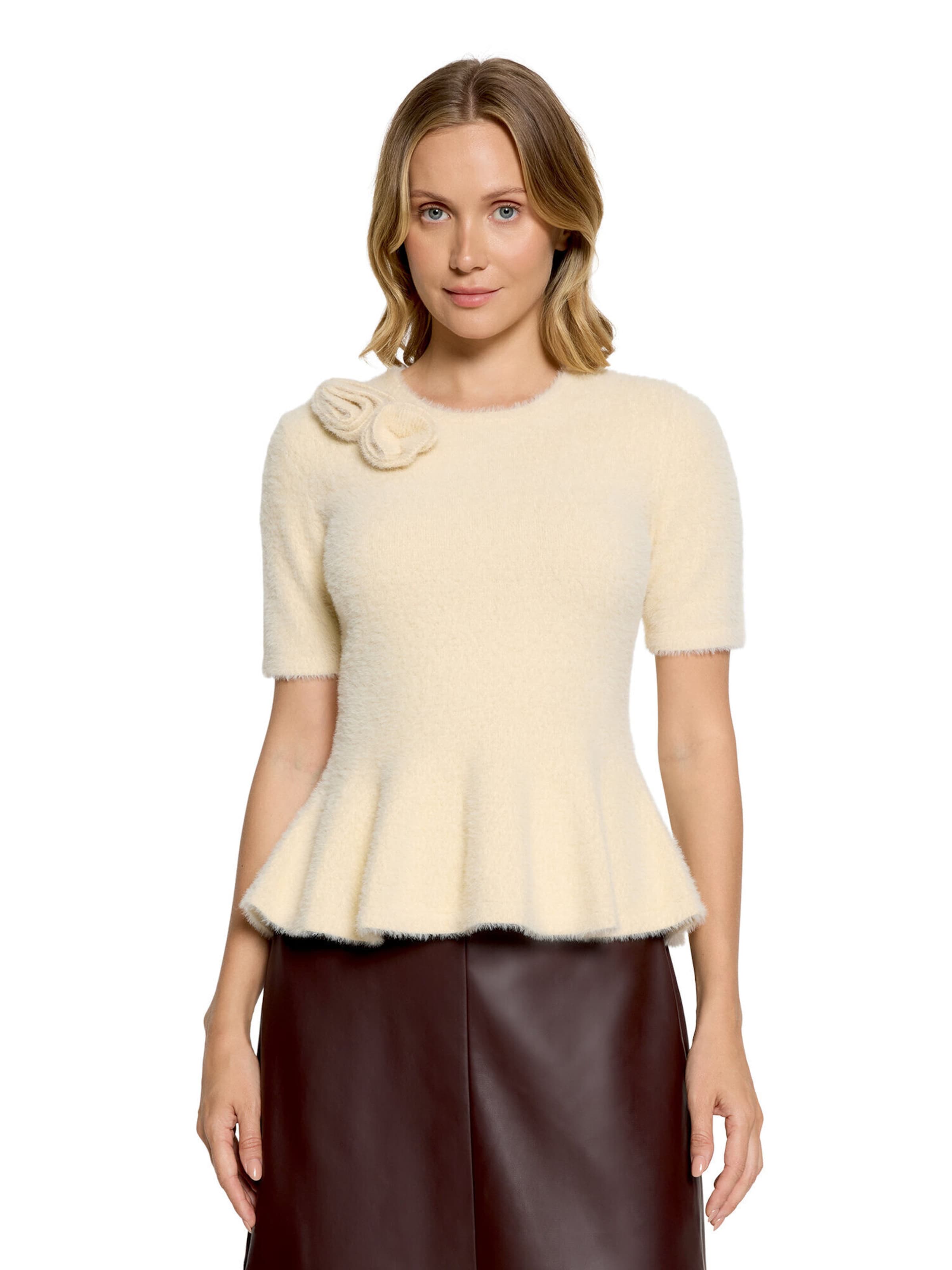 Pullover di Vera Mont in beige: frontale