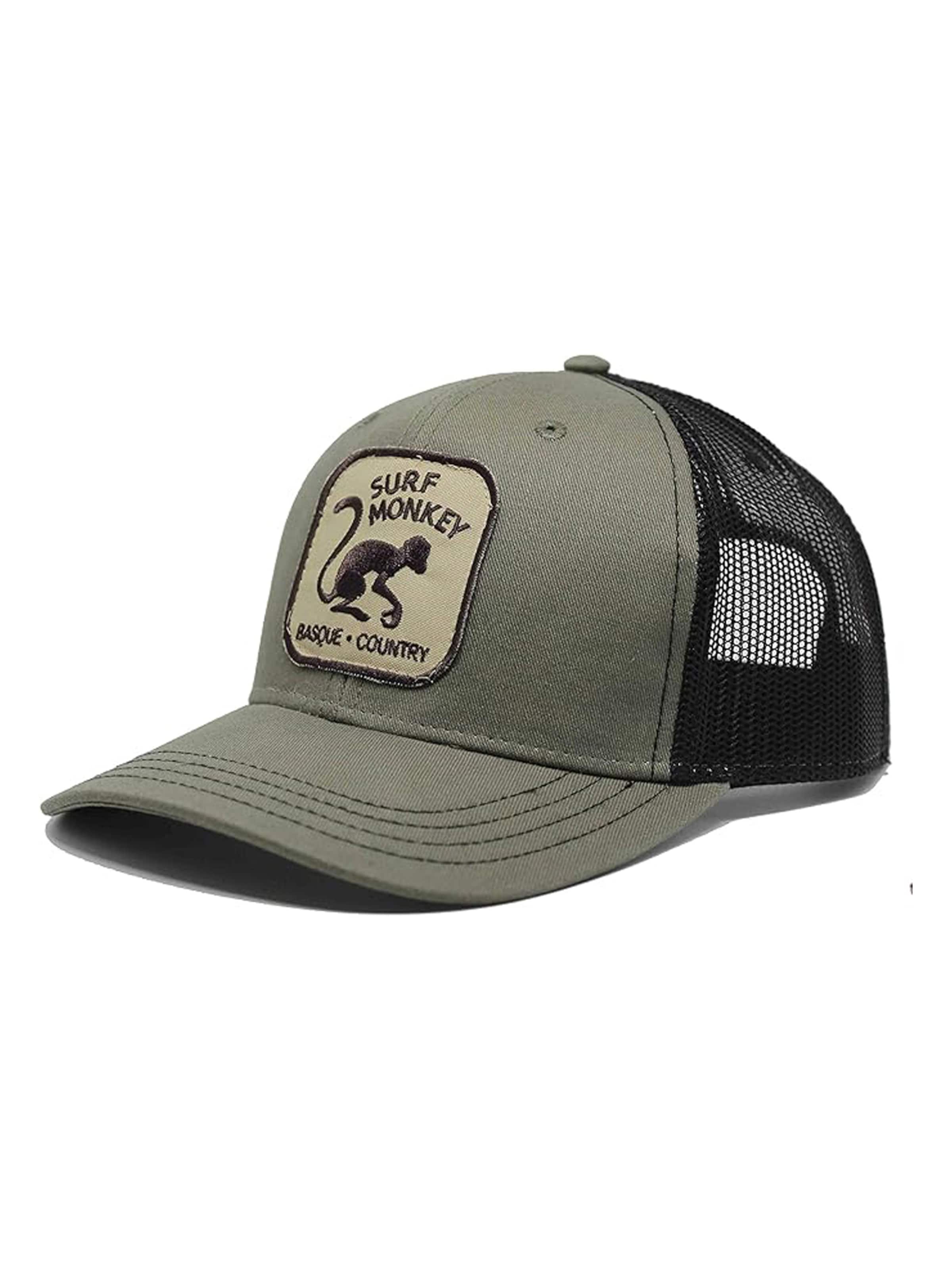 Surf Monkey - Gorra en verde: frente