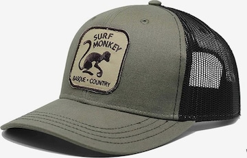 Surf Monkey Cap in Green: front