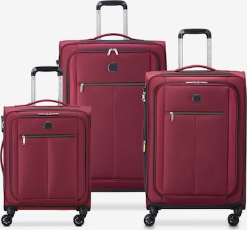 Ensemble de bagages Delsey Paris en rouge : devant