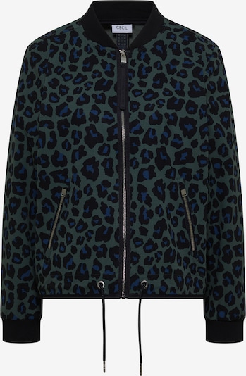 CECIL Between-season jacket in L in Blue / Dark green / Black, Item view