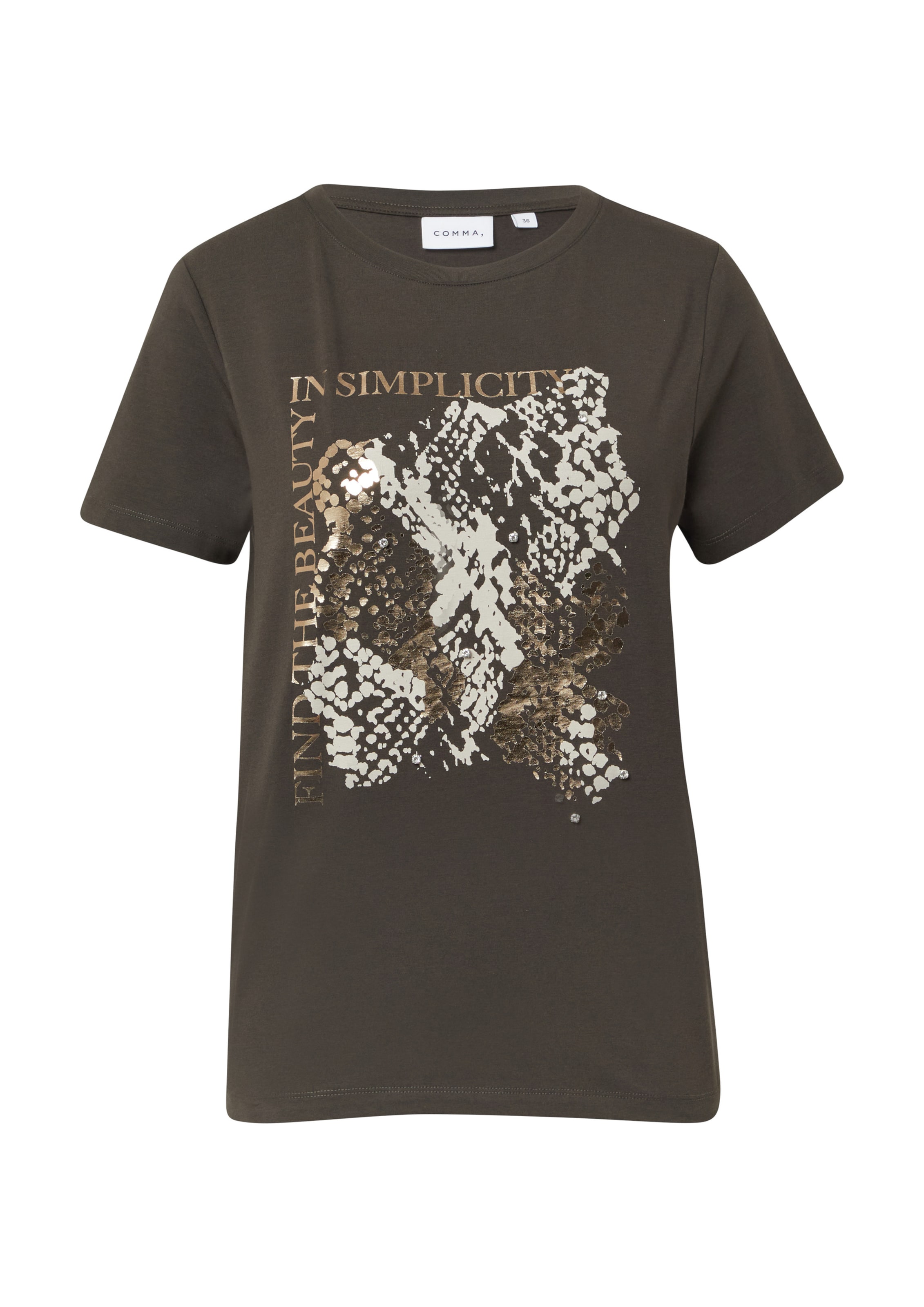 COMMA Shirt in Brown: front