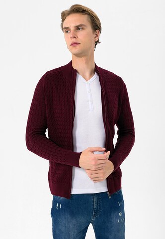 Jimmy Sanders Gebreid vest in Rood