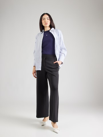 Calvin Klein Широкий Плиссированные брюки в Черный