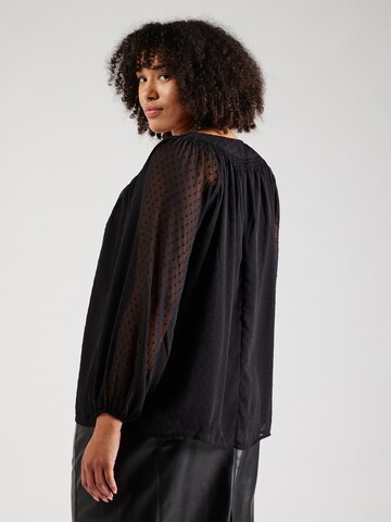 ONLY Carmakoma Bluse 'CARAnine' in Schwarz