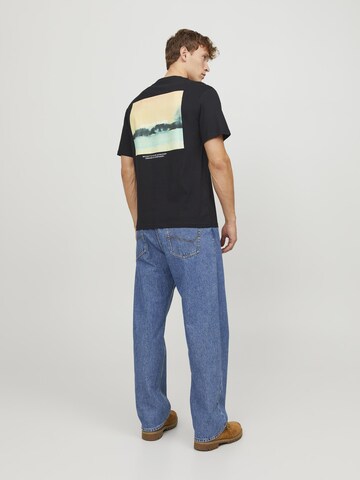 melns JACK & JONES T-Krekls