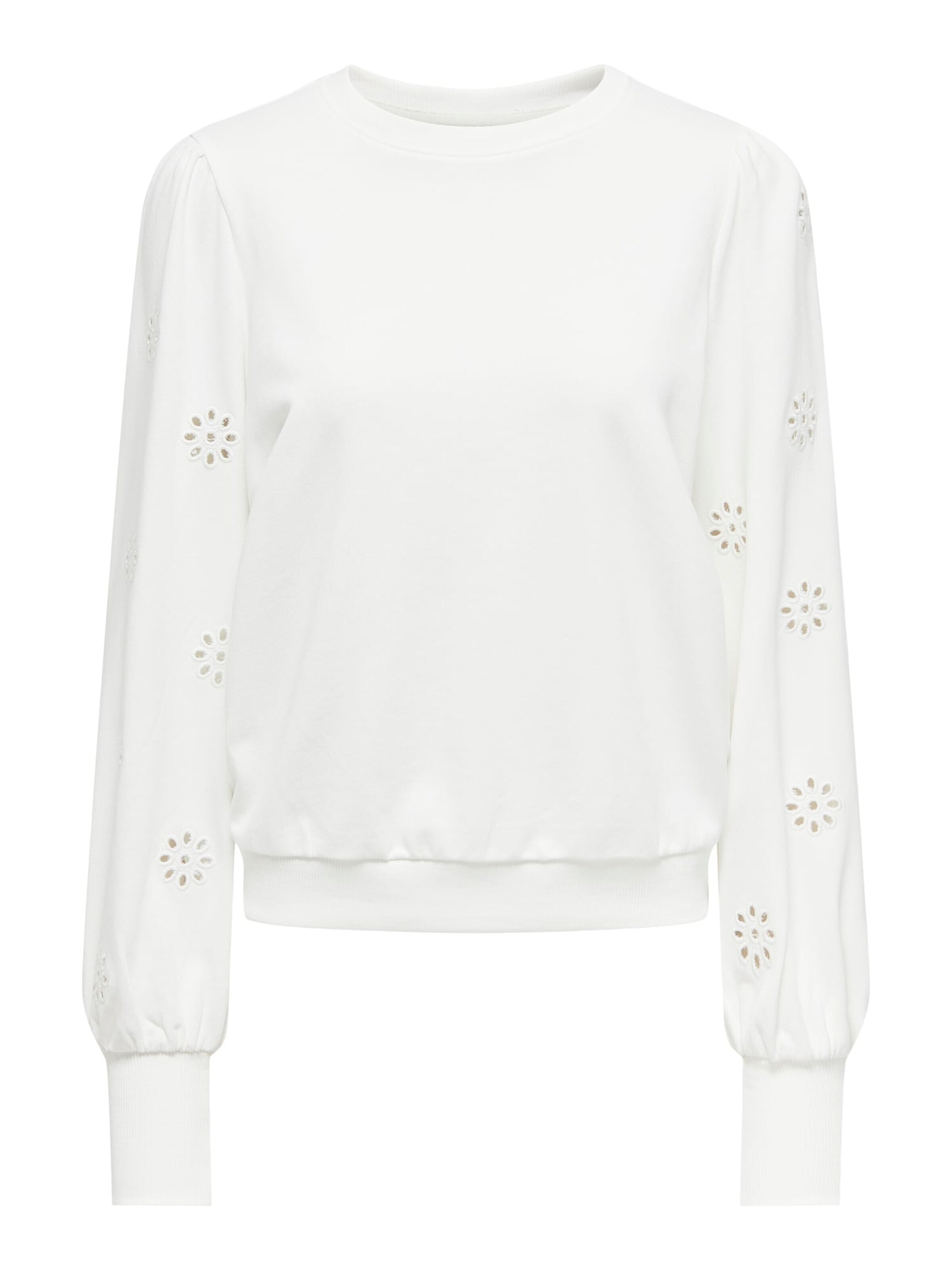 ONLY Sweatshirt 'Femme' in White: front