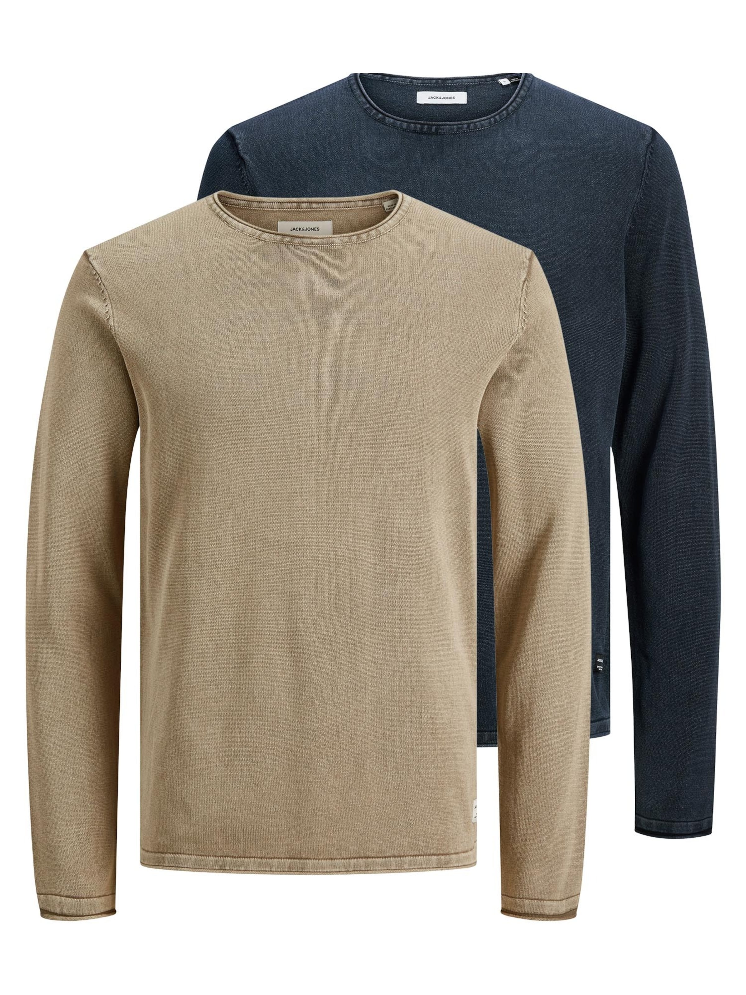 JACK & JONES Sweater 'Leo' in Blue: front