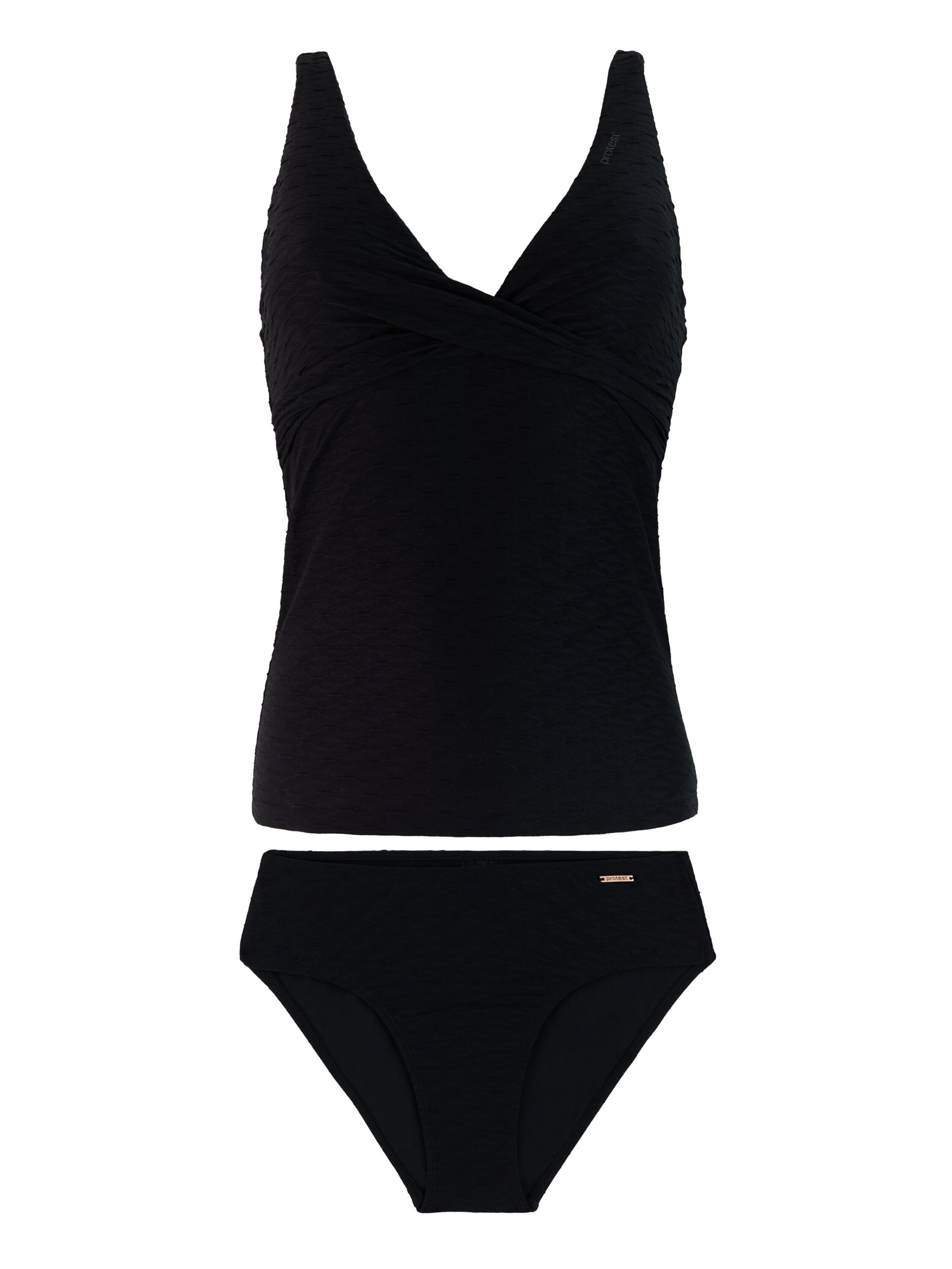 PROTEST Tankini 'PRTGails'‌‌‌‌‌‌‌ in Schwarz: Vorderseite