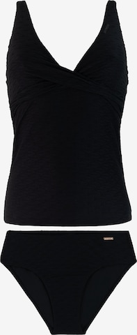 PROTEST Tankini 'PRTGails' in Schwarz: Vorderseite