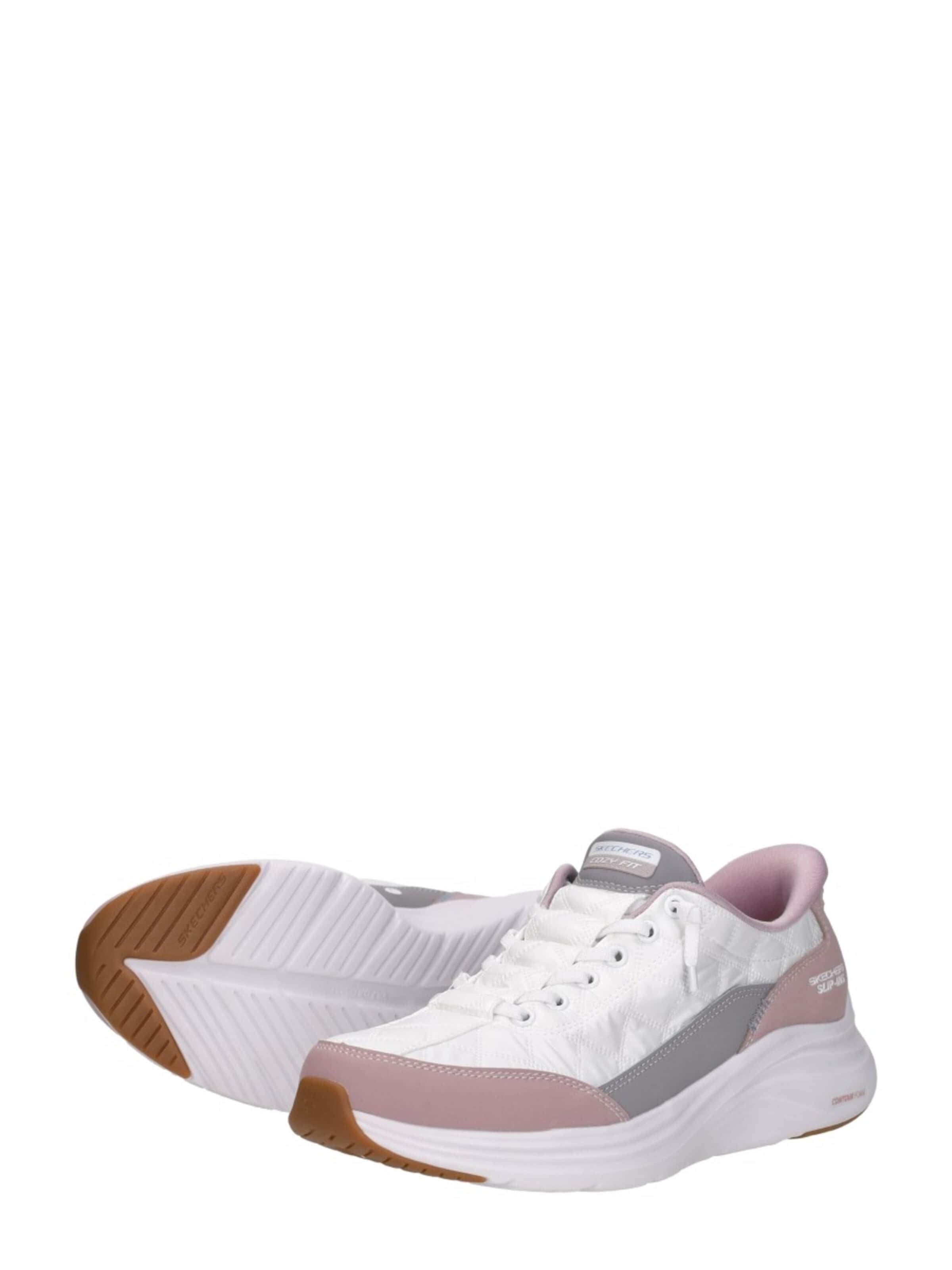 Baskets basses 'Slip-Ins: Cozy Fit Knotted Bungee' SKECHERS en blanc