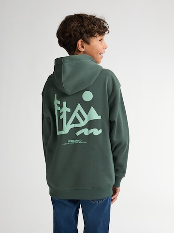 Petrol Industries Sweatshirt in Green: front