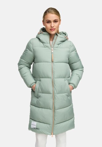 Cappotto invernale di MARIKOO in verde: frontale
