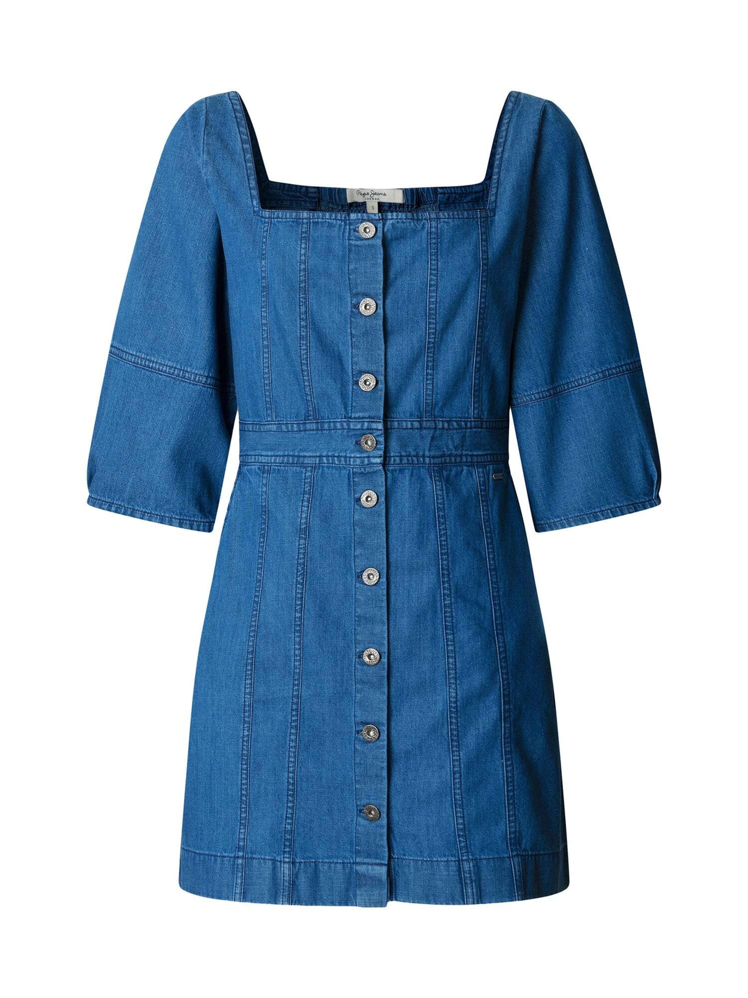 Pepe Jeans Jurk 'PIP' in Blauw: voorkant