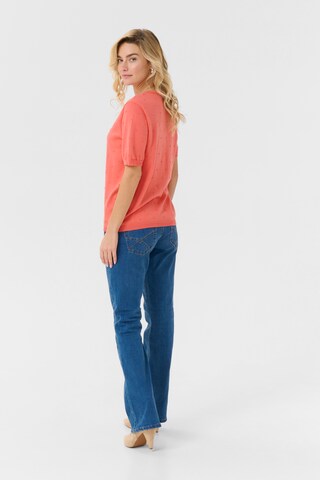 Pull-over 'Hanne' Cream en orange