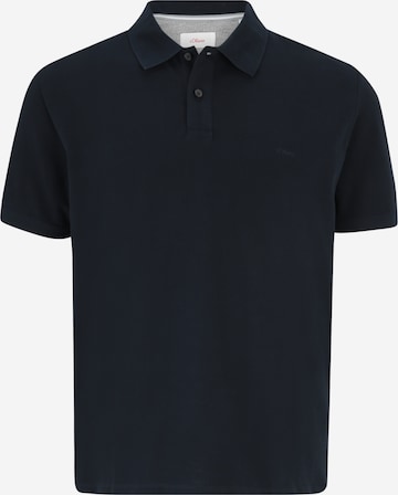 s.Oliver Men Big Sizes Shirt in Blue: front