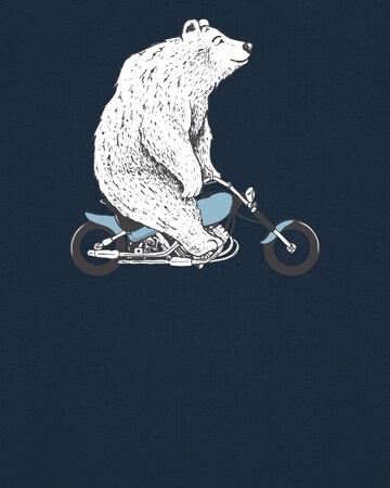 T-Shirt 'Bär auf Bike' Watapparel en bleu