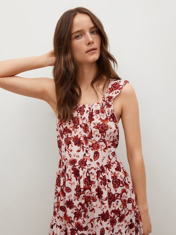 MANGO Summer Dress 'Coquet' in Red