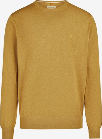 redmond Pullover 'Basic' in Gelb: Vorderseite