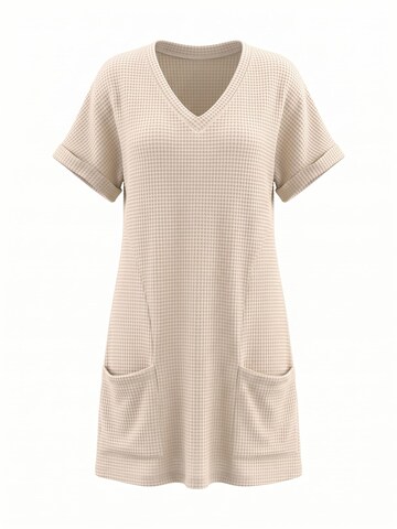 Cupshe Beach Dress 'V-neck cover-up' in White: front