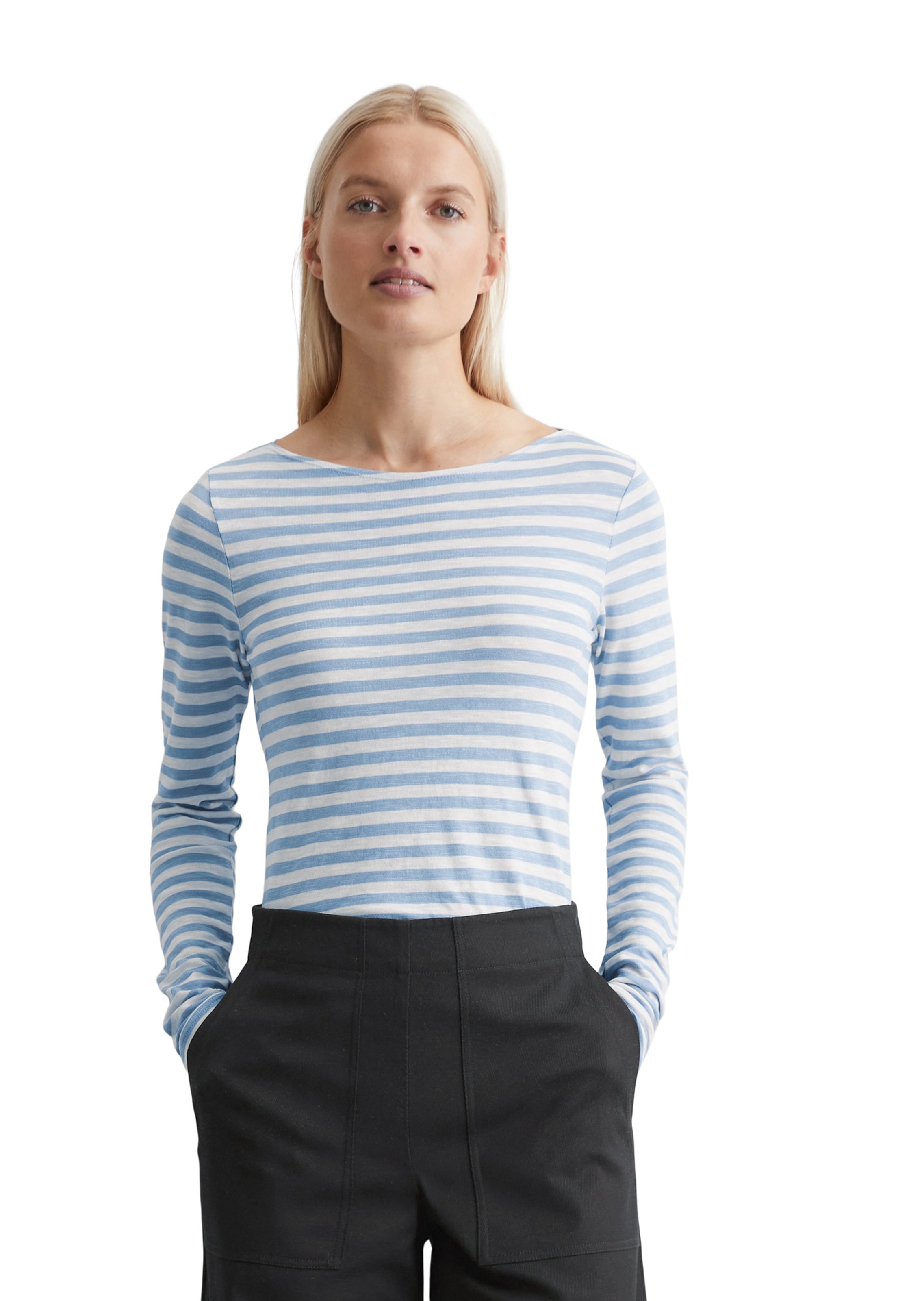 Marc O'Polo Shirt in Blauw: voorkant