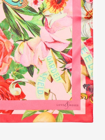 love & roses Φουλάρι σε ροζ