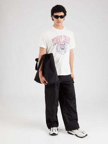 Maglietta 'VARSITY TIGER' di Tommy Jeans in bianco