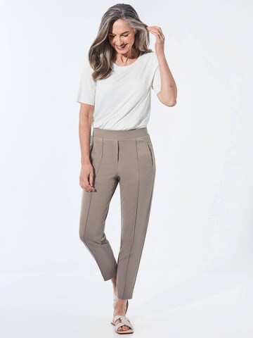 Goldner Tapered Trousers 'SARA' in Beige
