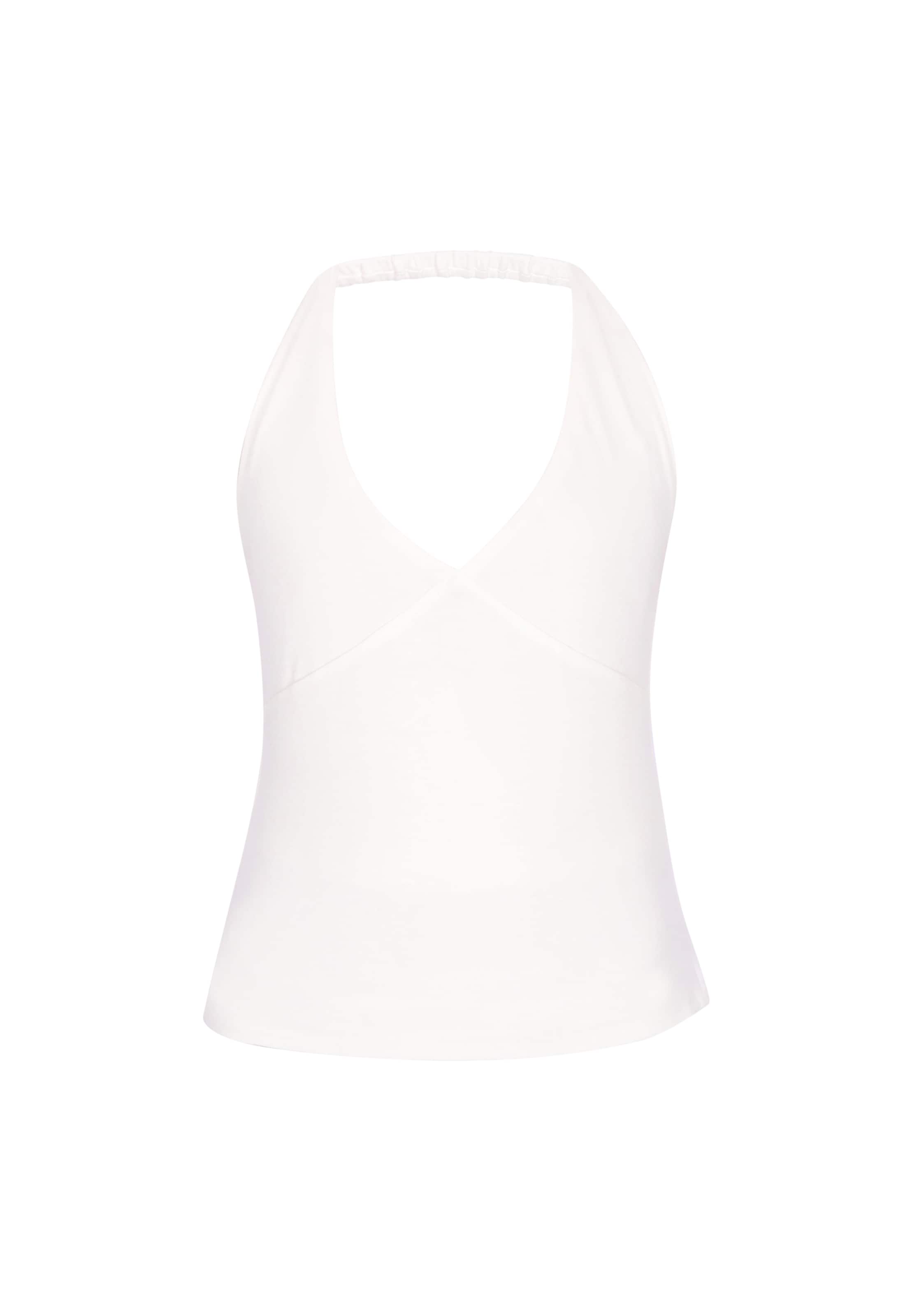 faina Top 'Festive' in Wit: voorkant