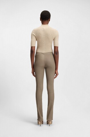 BOSS Slimfit Leggins ' Simax ' in Braun
