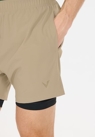 Virtus Regular Workout Pants 'Zayne V2' in Beige