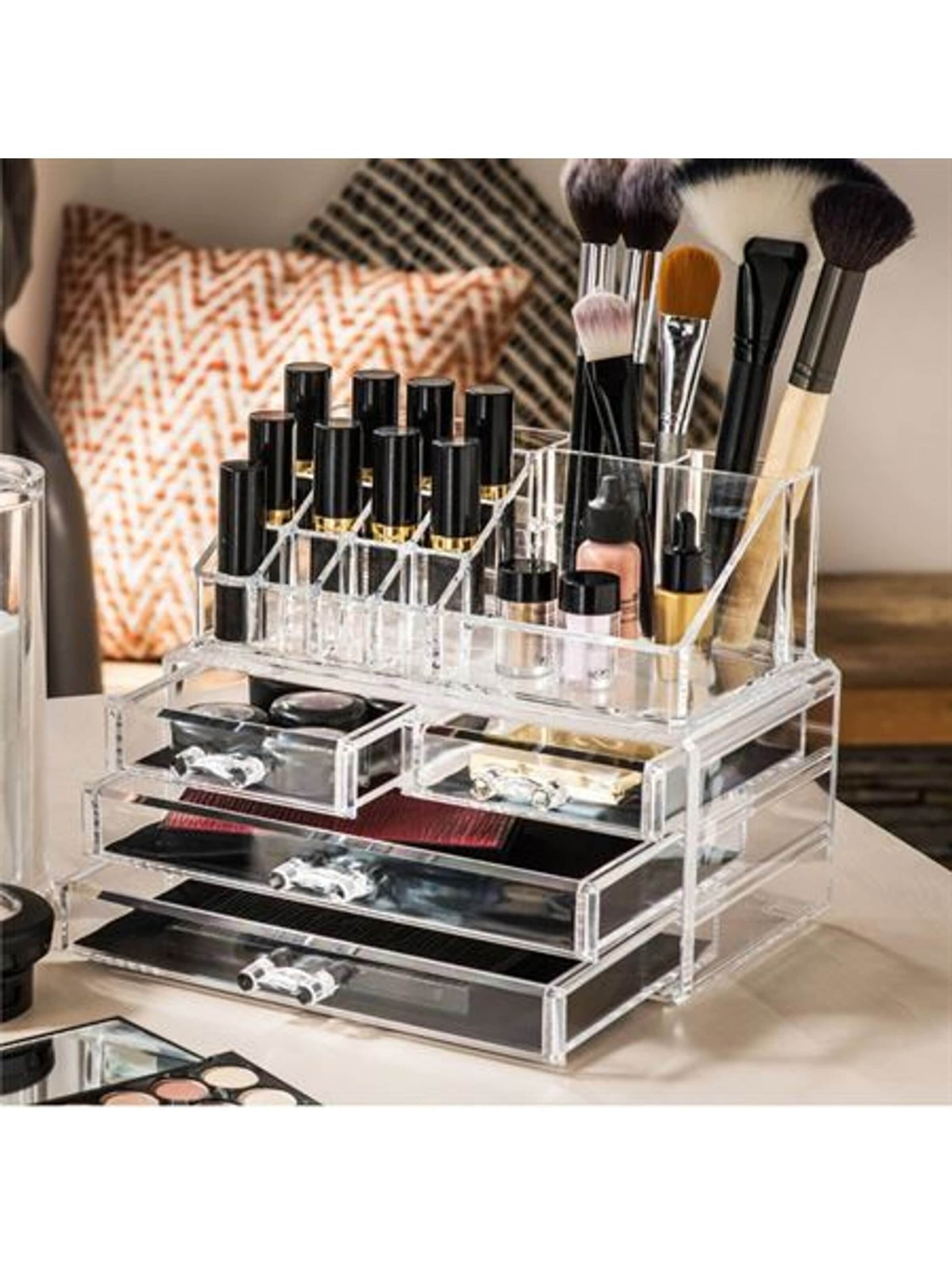 UNIQ Beauty Jewelry storage 'UNIQ Jewellery / Makeup Organiser acrylic with 4 drawers - SF 1155' in Transparent