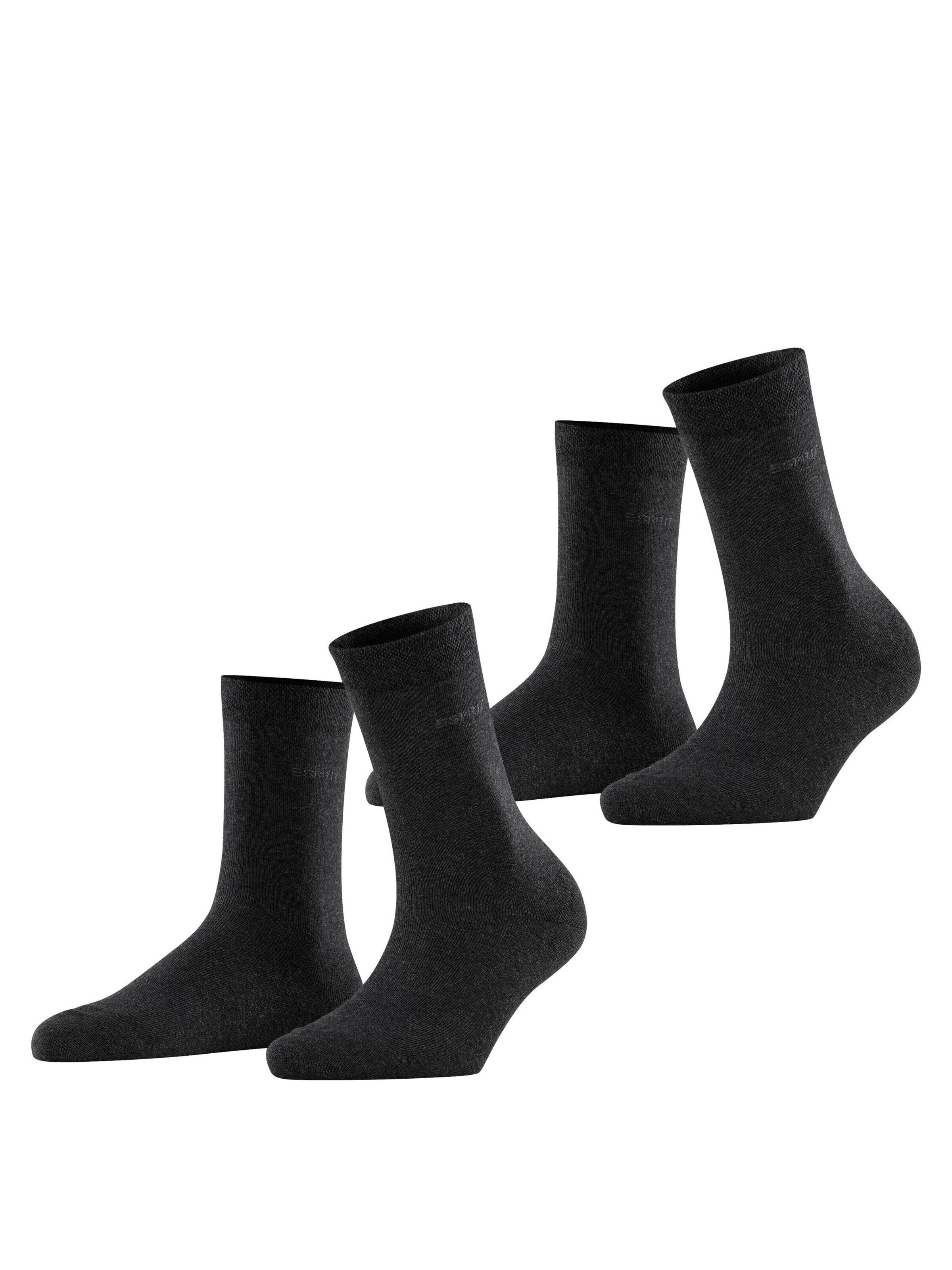 ESPRIT Socks 'Basic Easy 2-Pack' in Grey