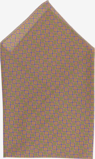 Hans Hermann Einstecktuch in royalblau / khaki / orange, Produktansicht