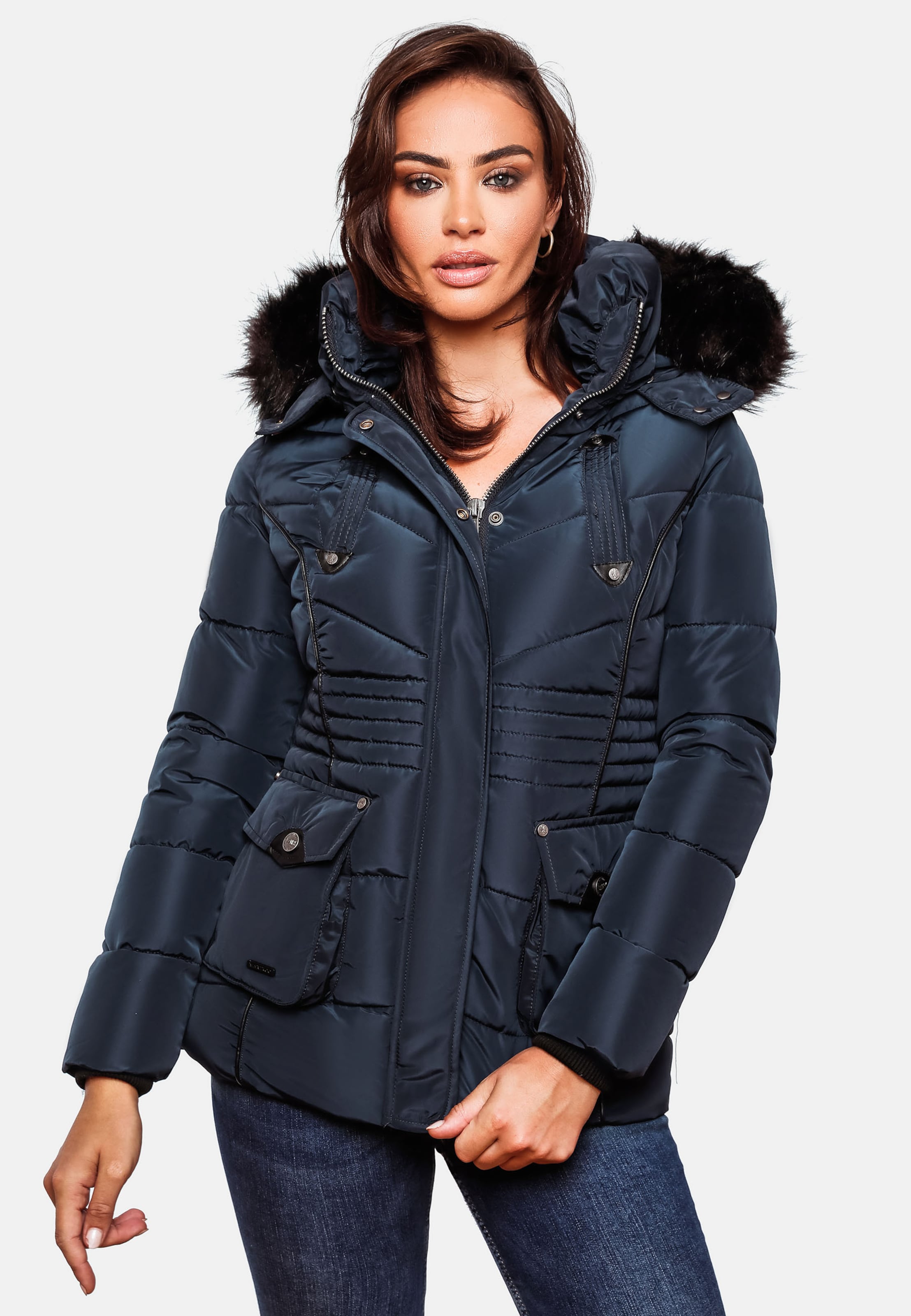 Steppjacke Kobaltblau YOU \'Vanilla\' | in ABOUT MARIKOO