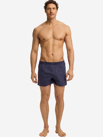 Hanro Boxershorts ' Fancy Woven ' in Blauw