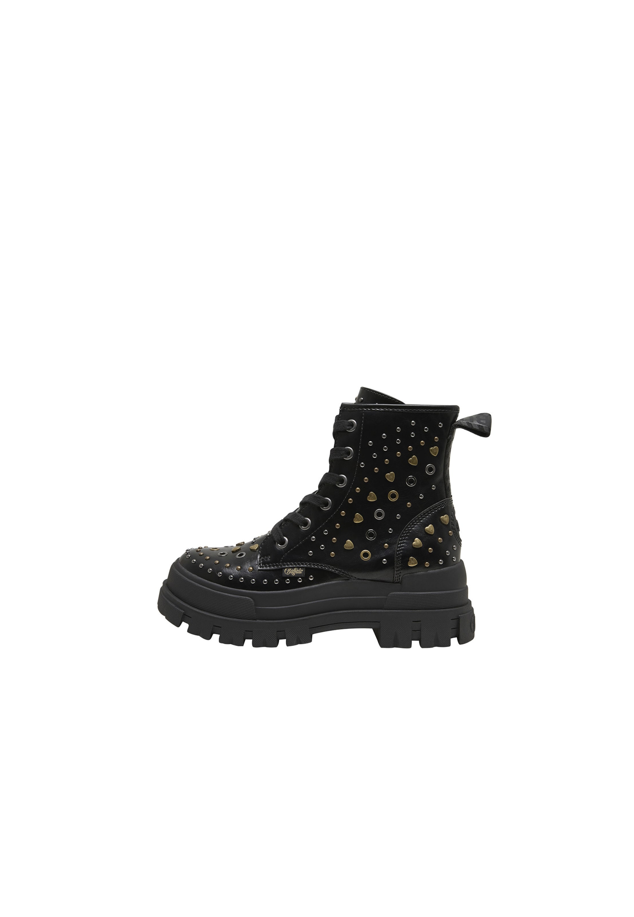 BUFFALO Bottines à lacets 'ASPHA' en 36 en noir, Vue avec produit