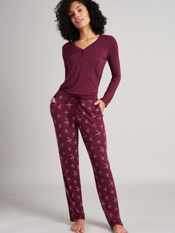 SCHIESSER Pyjamahose ' Mix+Relax ' in Rot