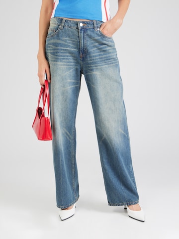 Wide leg Jeans di Monki in blu: frontale