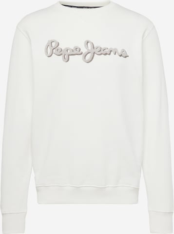 Pepe Jeans Sweatshirt 'RYAN' i vit: framsida