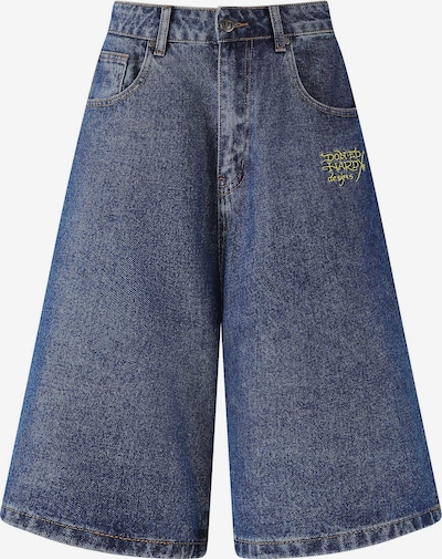 Ed Hardy Farkut koossa 25-26 värissä sininen denim / keltainen / vihreä, Tuotenäkymä