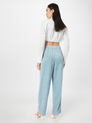 MSCH COPENHAGEN Loose fit Pleat-front trousers in Blue