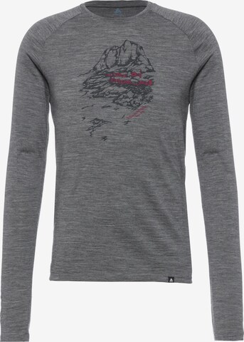 ODLO Performance Shirt 'Ascent 200 Dawn Tracks' in Grey: front