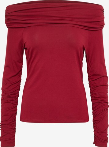 T-shirt 'Hanadi' SOAKED IN LUXURY en rouge : devant