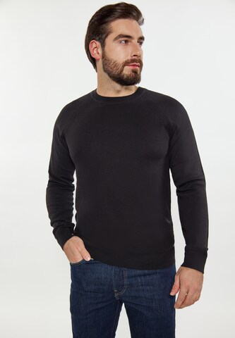 DreiMaster Maritim Sweater in Black: front