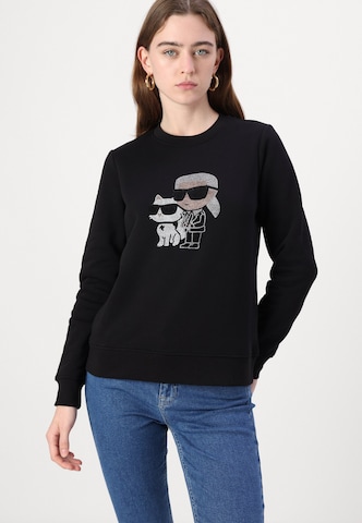 Karl Lagerfeld Sweatshirt 'Ikon' in Schwarz