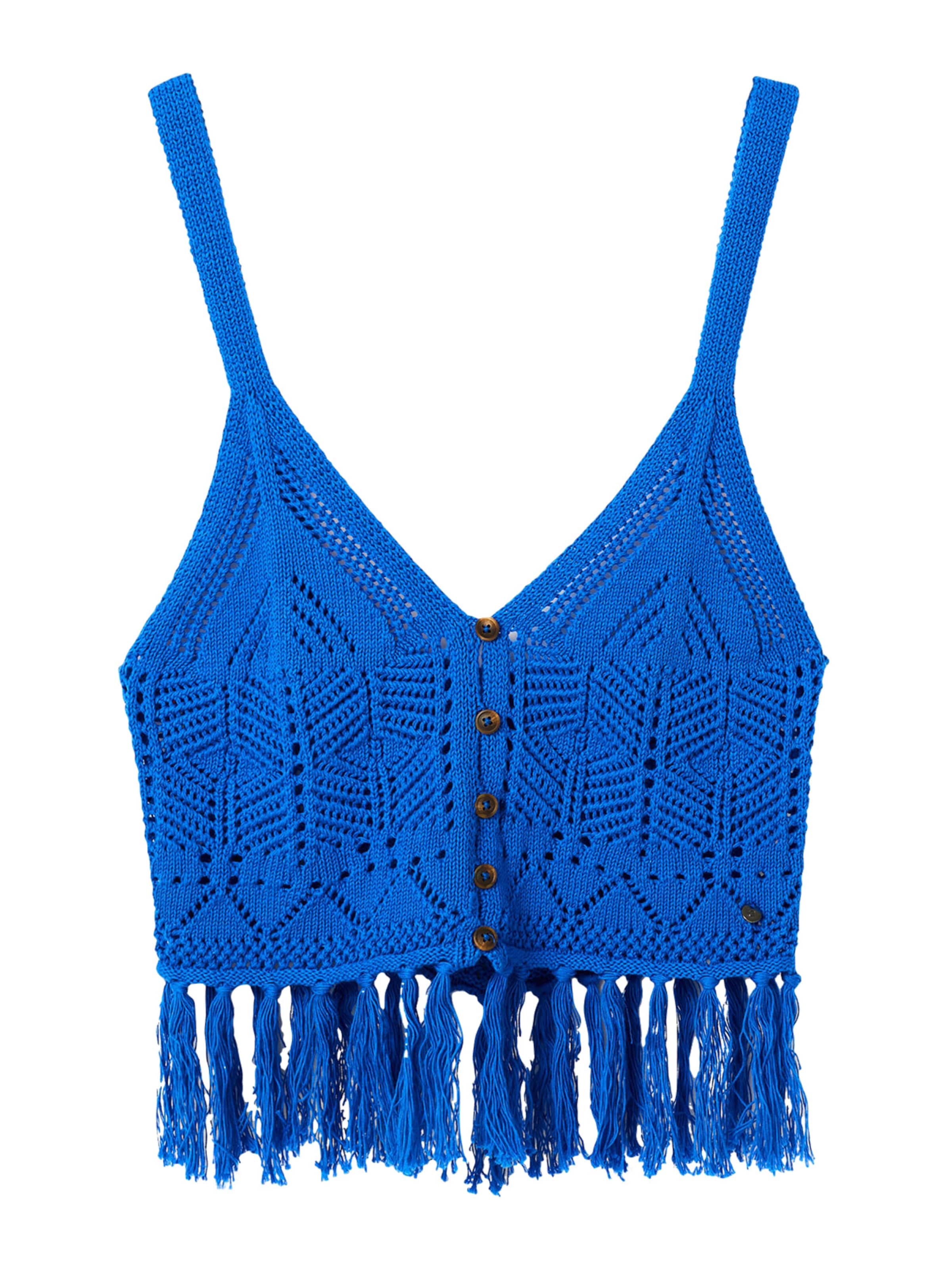 Desigual Top 'LORO' in Blau: Vorderseite